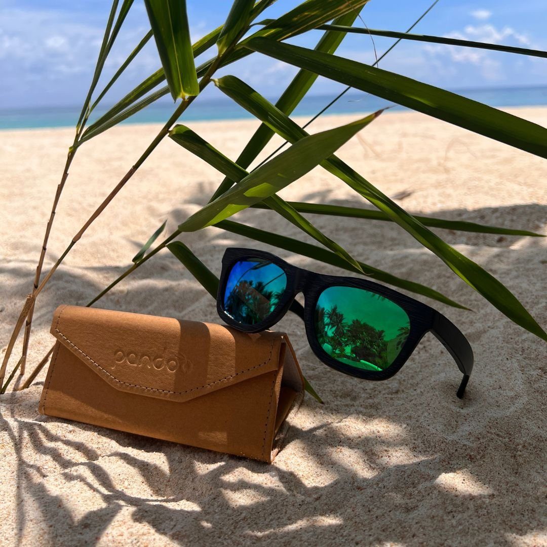 pandoo Sonnenbrille Bambus Sonnenbrille polarisiert