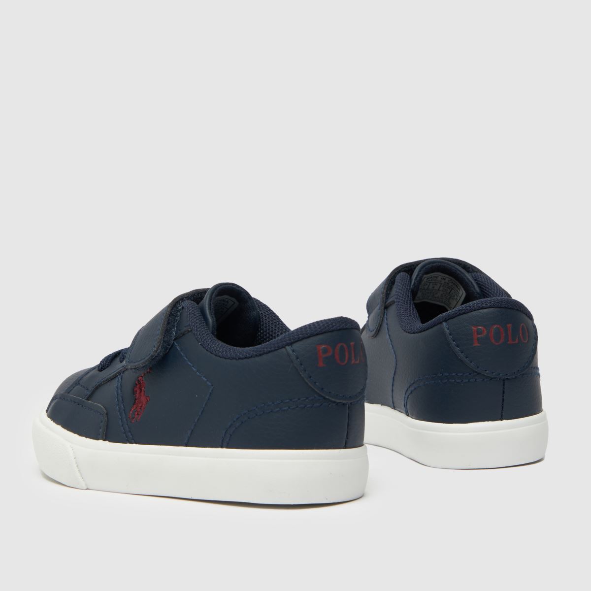 Polo Ralph Lauren marinblå & vita Theron IV pojkar småbarnssneakers