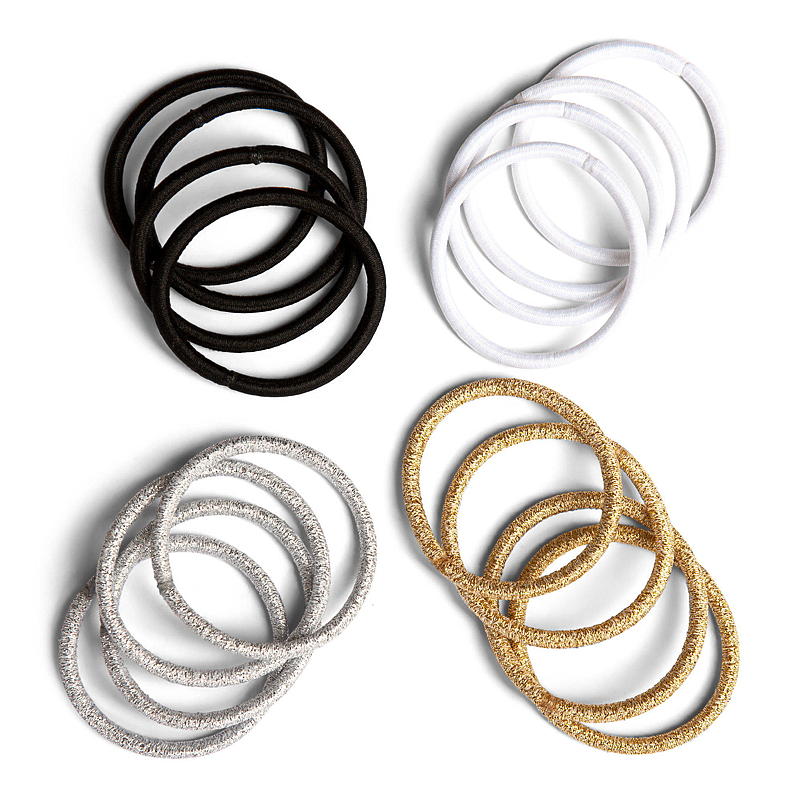 Essentii Hårstrikk 40-pk glitter