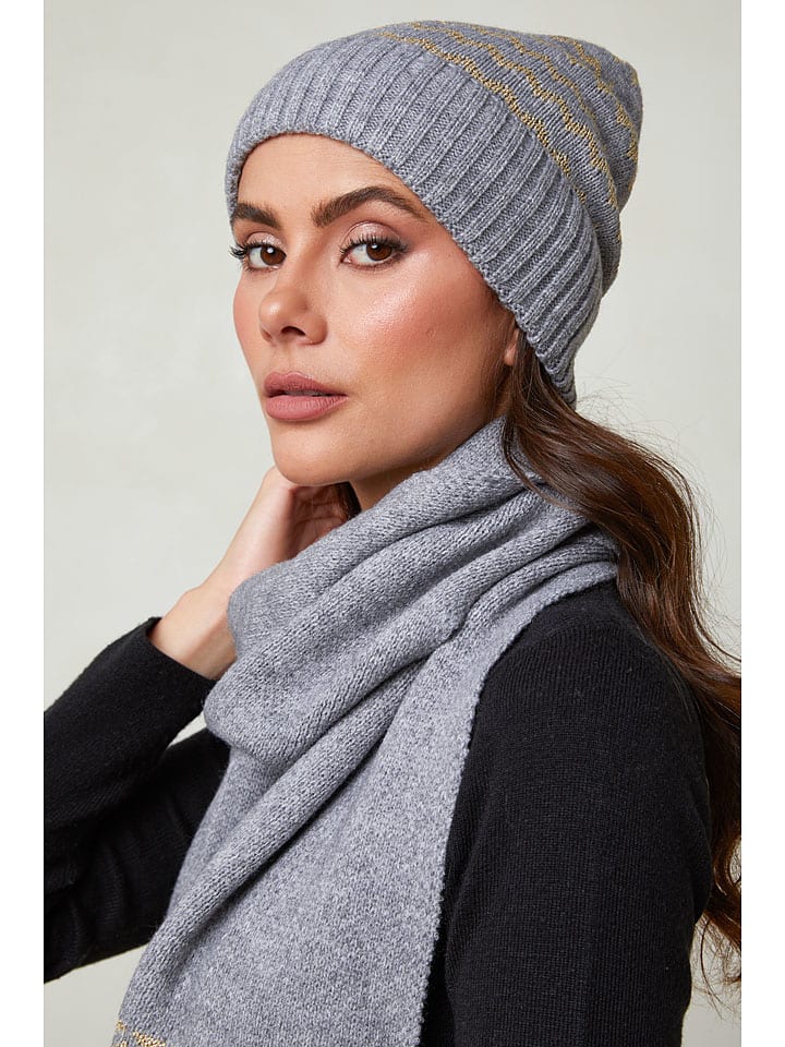 UNANYME Georges Rech 2tlg. Winteraccessoire-Set in Grau günstig kaufen onesize