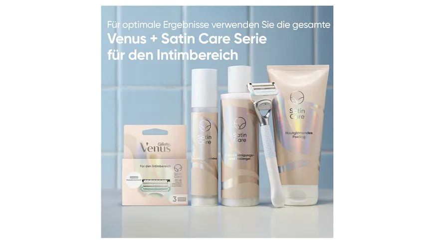 Gillette VENUS Satin Care Intimpflege 2-in1 Reinigungs- und Rasiergel 190 ml