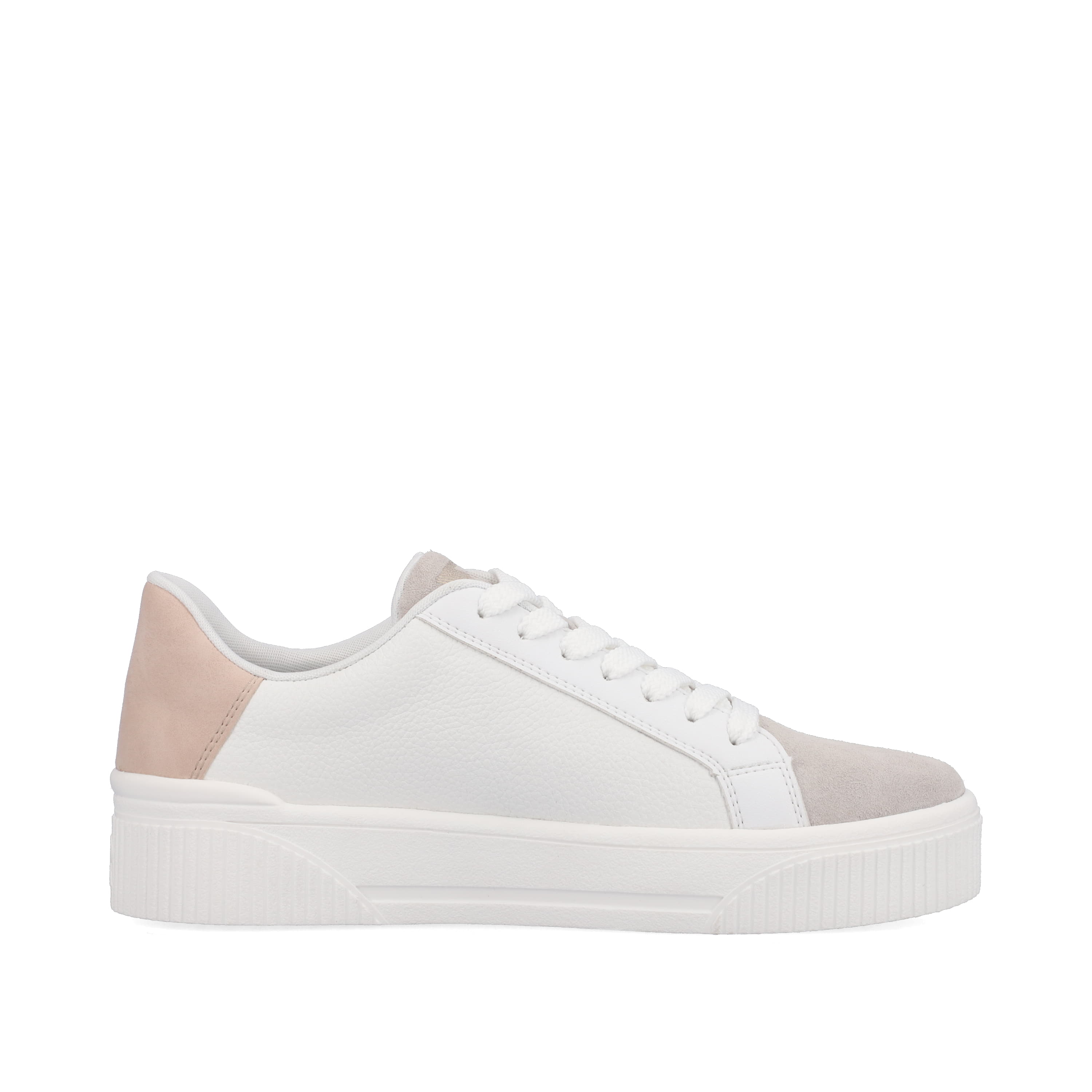 Rieker Damen Sneaker Low vanilla-white stone-grey