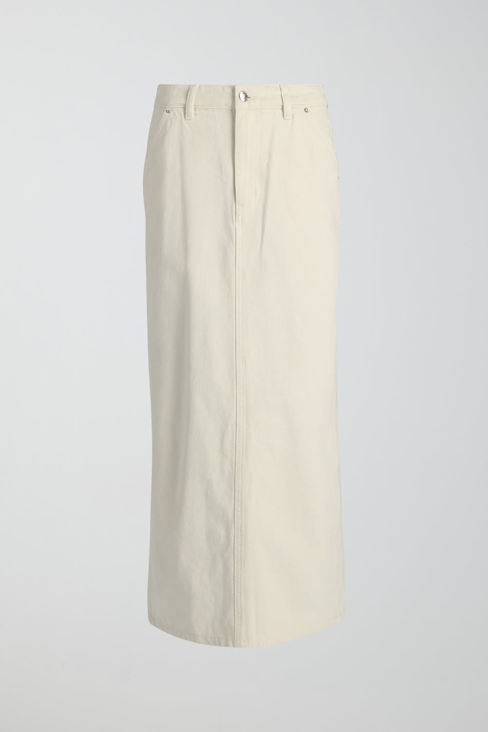 Carpenter long denim skirt