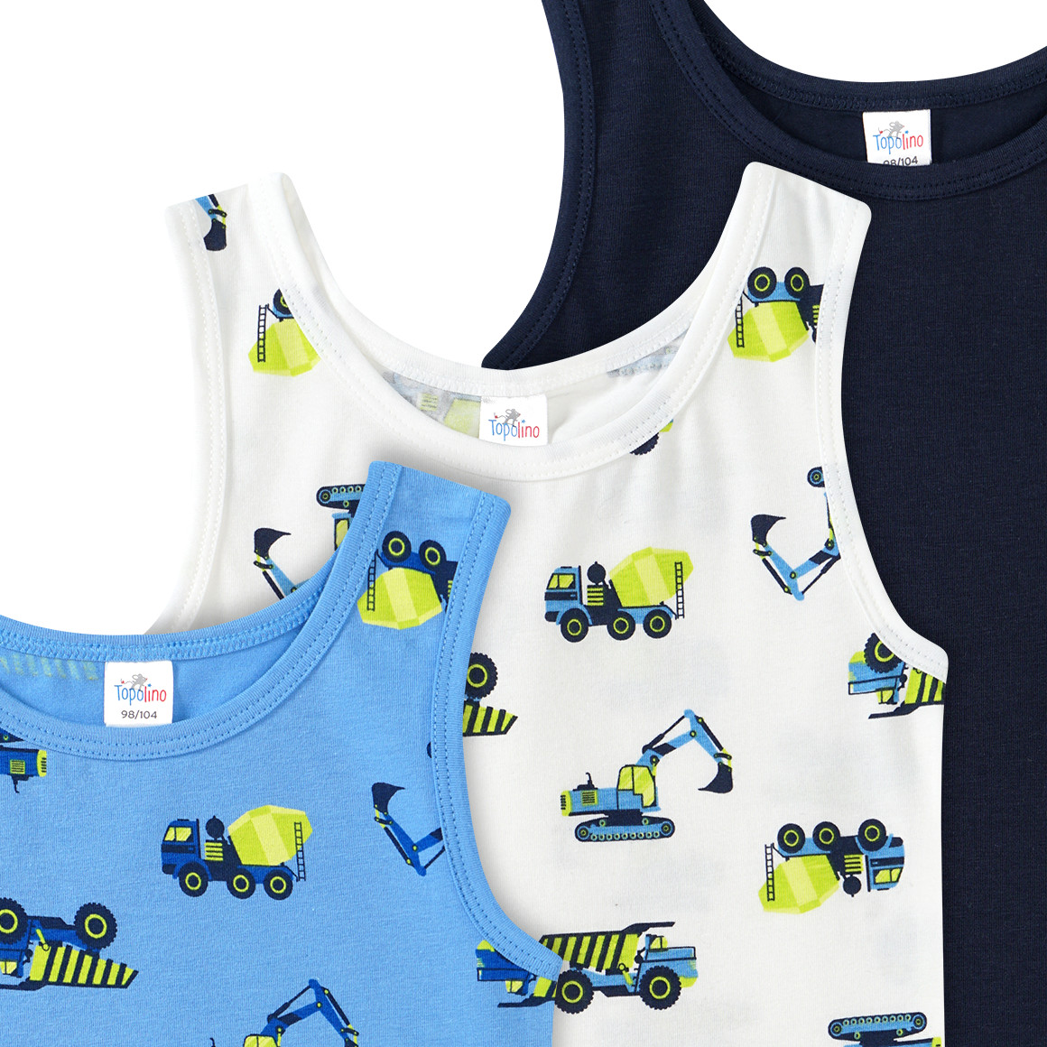 3 Jungen Unterhemden im Set