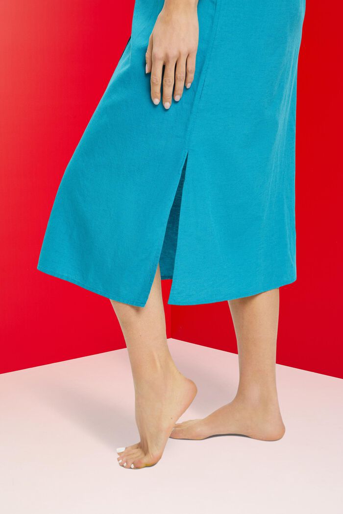 Blusenkleid mit Leinen