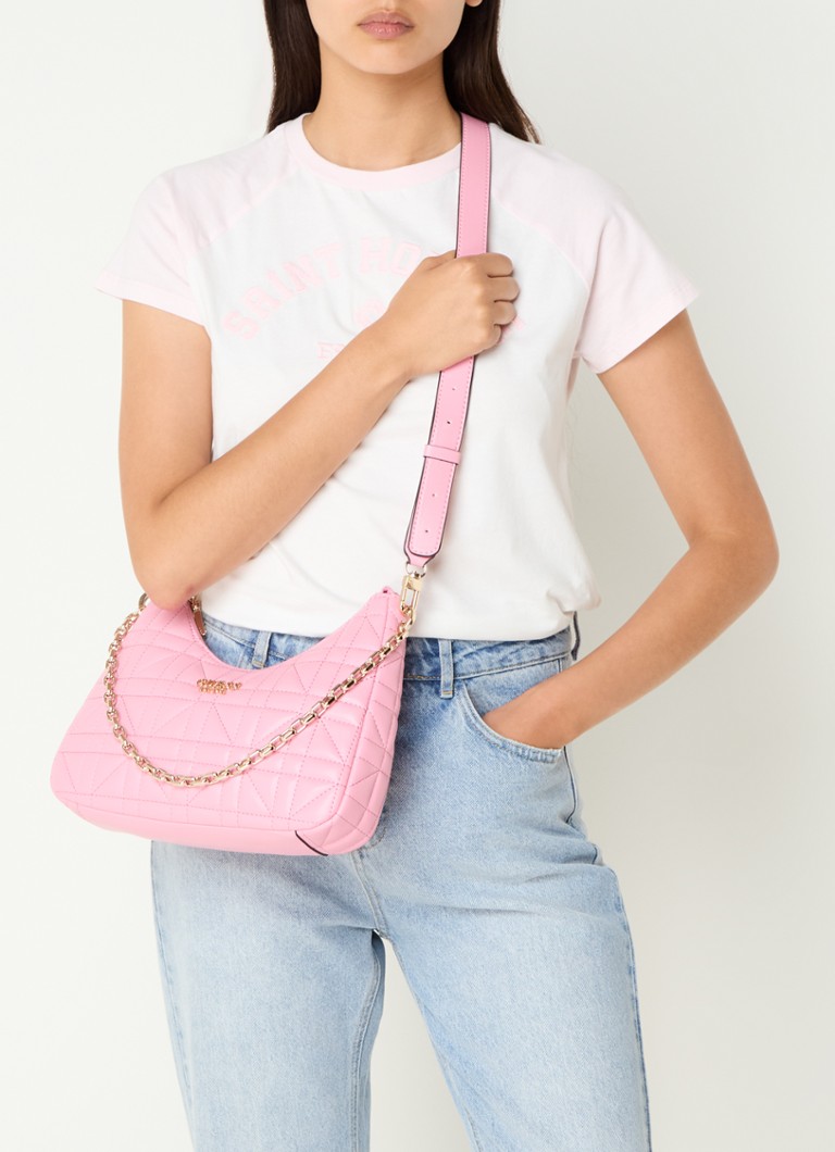 Borsa a tracolla trapuntata GUESS Asia con tracolla removibile