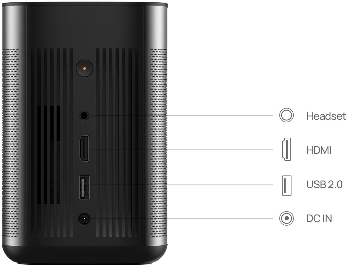 XGIMI MoGo Pro+ Beamer (1920 x 1080 px, portabler Smart Beamer, FullHD, 300 ANSI-Lumen, auto. Keystone)
