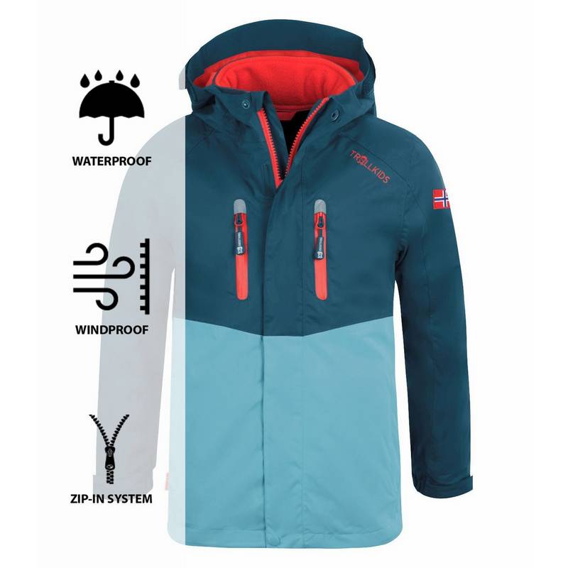 Trollkids Bryggen Doppeljacke Kinder