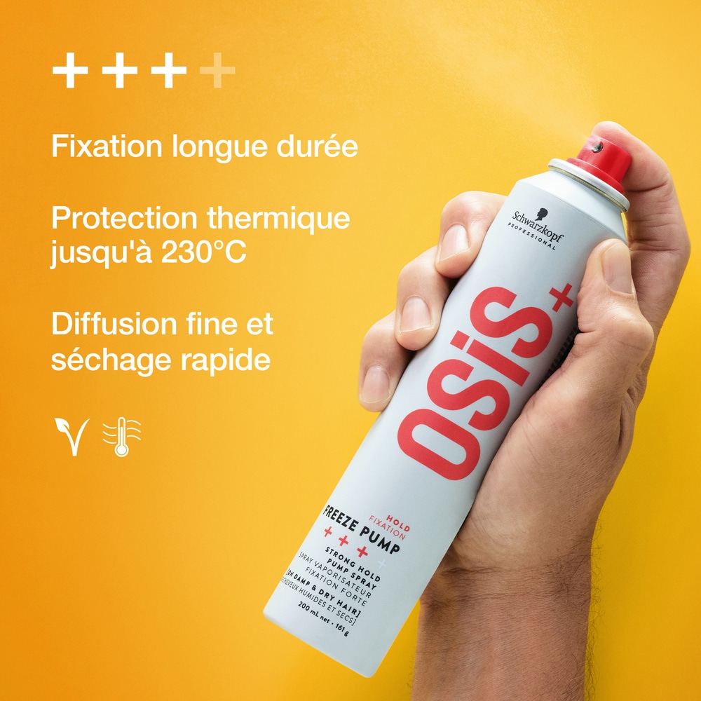 schwarzkopf professional OSIS+ Freeze Pump 200ml Spray diffusion fine