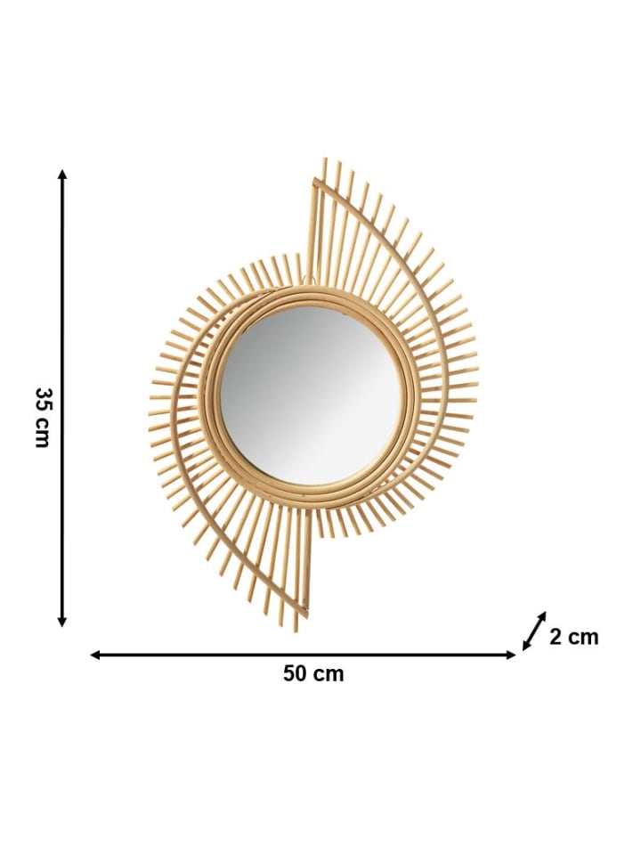 kobolo Wandspiegel LEVIMIRROR11 in Braun günstig kaufen onesize
