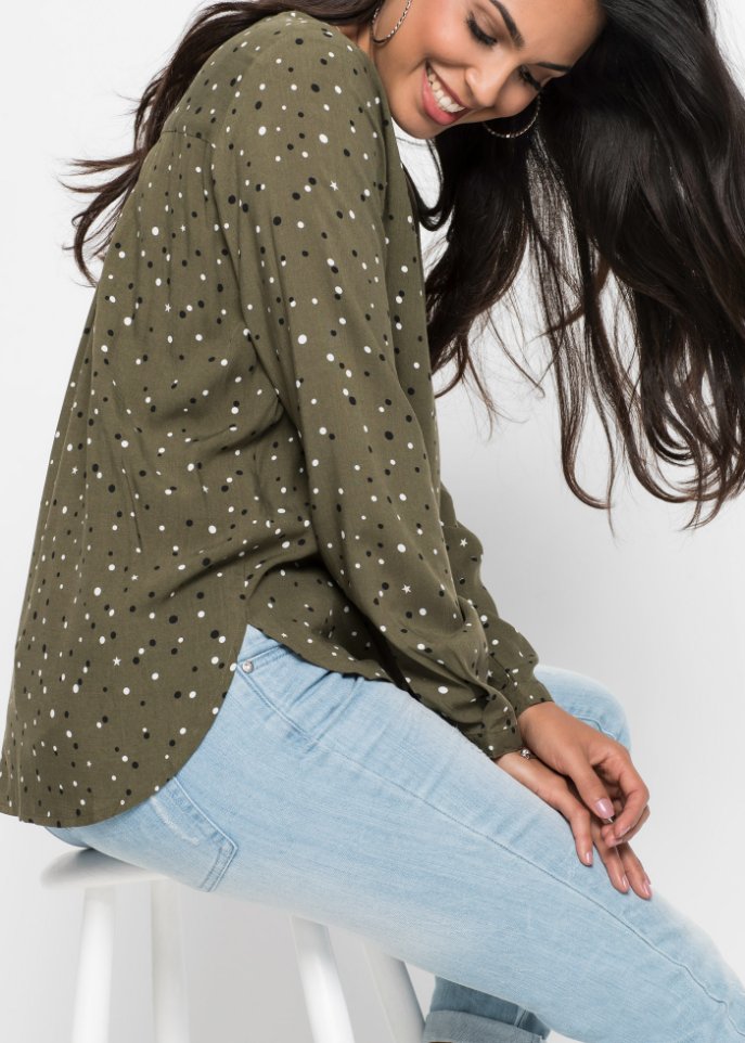 Bluse mit Pünktchen