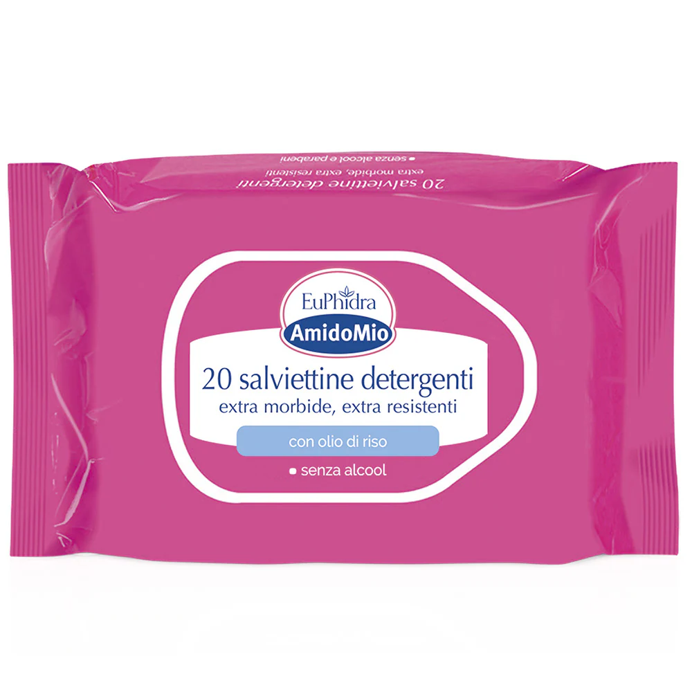 Amido Mio Salviette Detergenti - Trattamento Bebè, Prodotti per Bambini