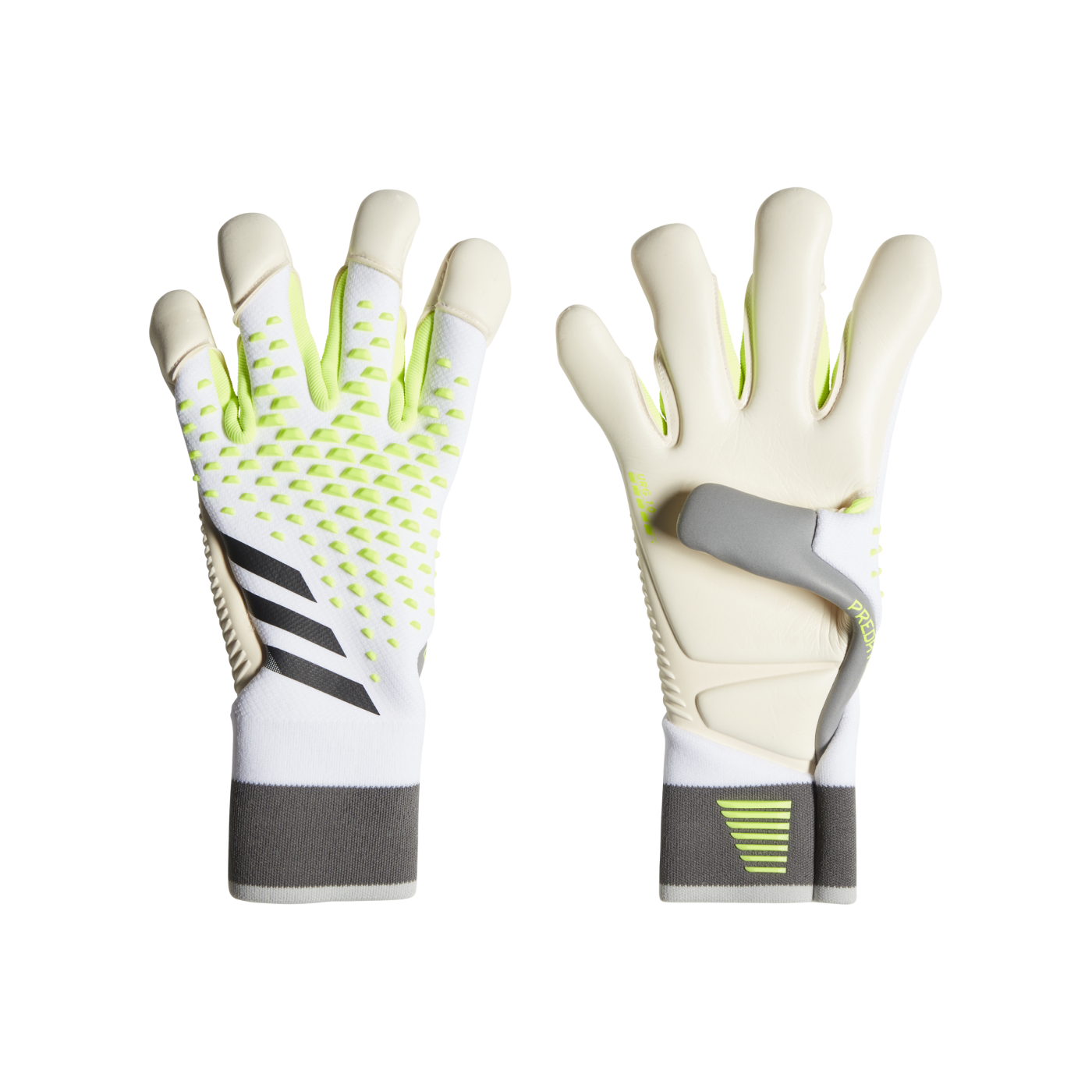 adidas Predator Pro Torwarthandschuhe Weiss Gelb Schwarz