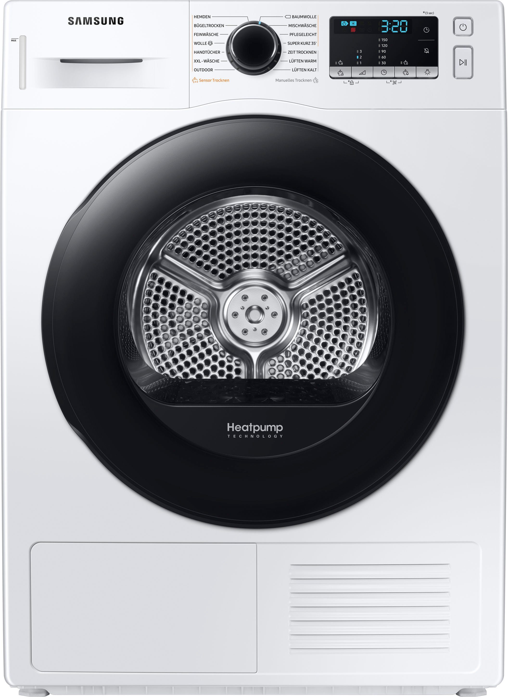 Samsung Wärmepumpentrockner DV81TA220AE/EG, 8 kg, Knitterschutz, 4 Jahre Garantie inklusive