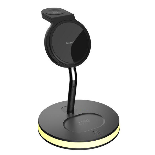 3-in-1 Wireless Charger QI-1041 mit LED-Beleuchtung, 15 W