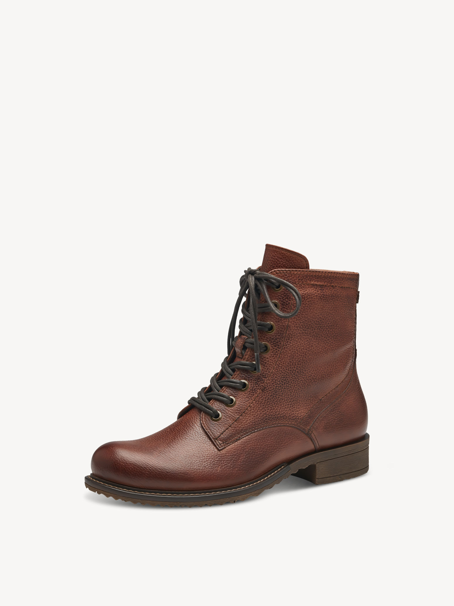 Bottine en cuir - marron
