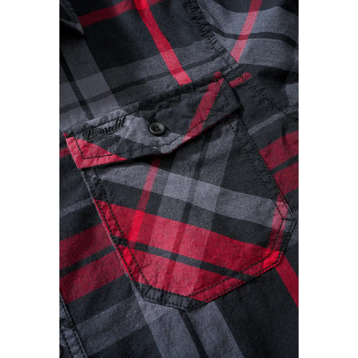 Brandit Roadstar Hemd anthrazit-rot