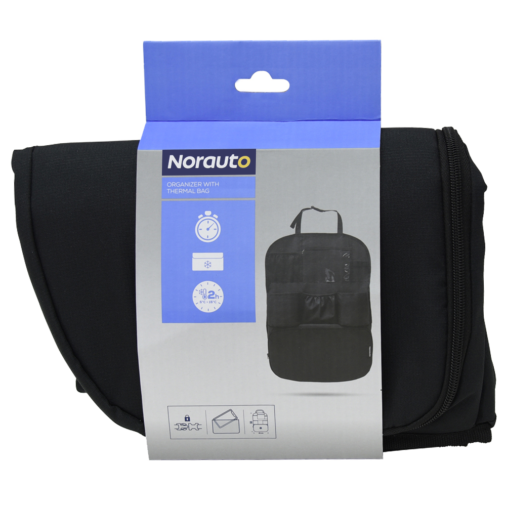 Rückenlehnen-Organizer mit Kühltasche von Norauto, schwarz - ATU