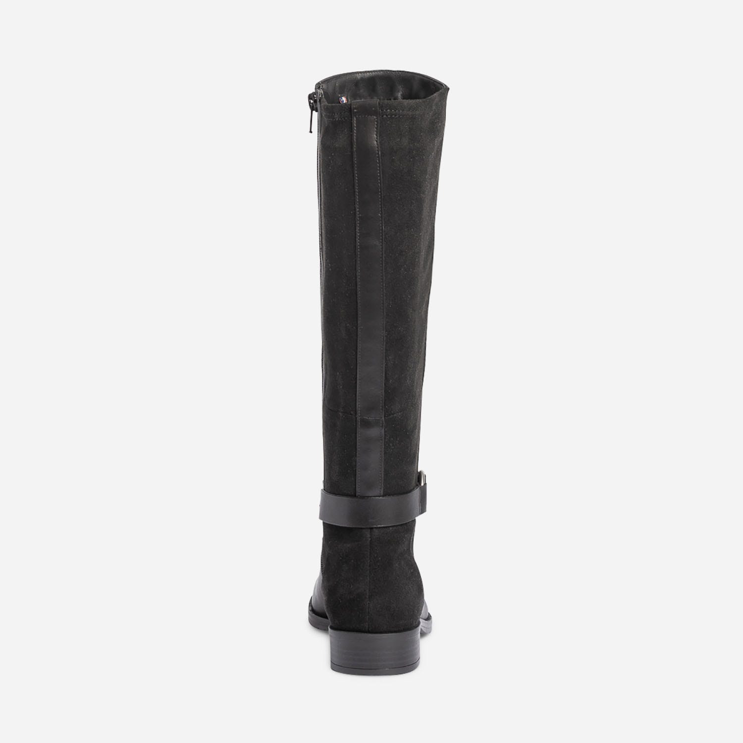 Botte ERAM FLEX noire en cuir bi matière