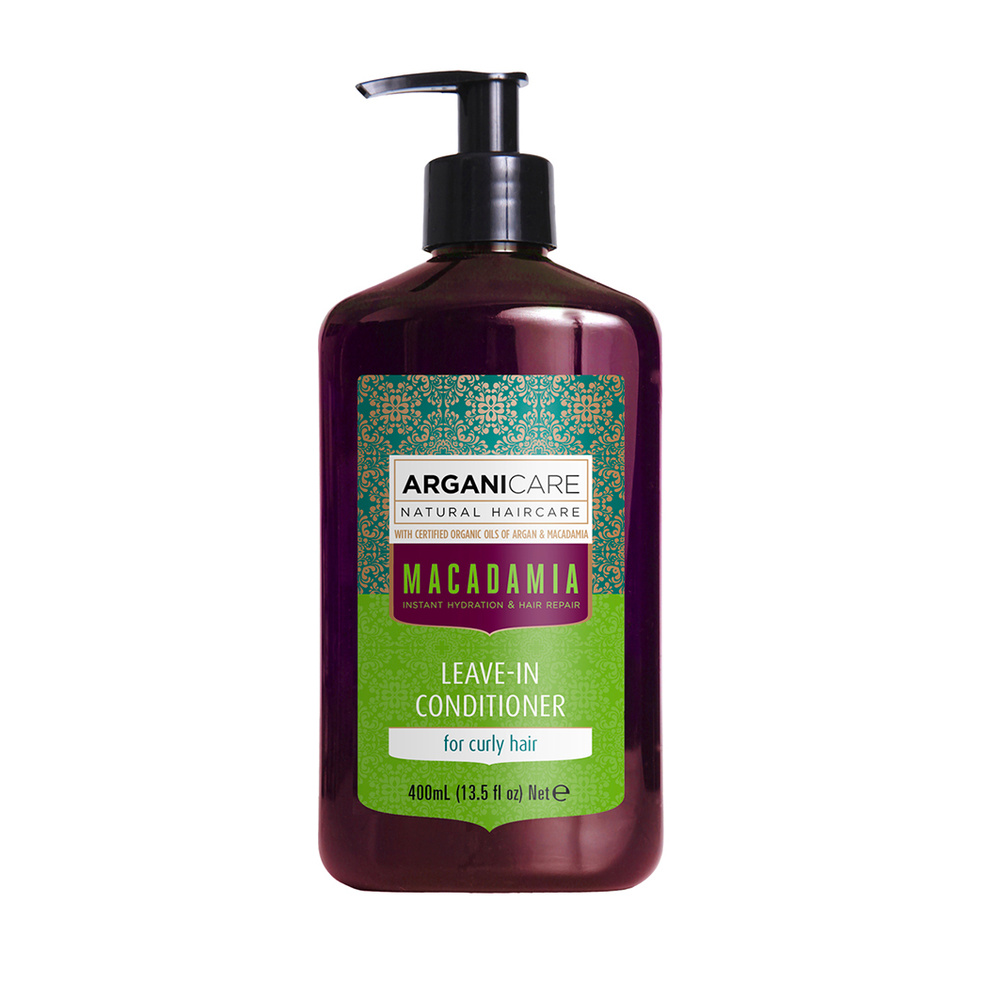 Arganicare Soin sans rinçage à l'huile de macadamia définition pour cheveux bouclés