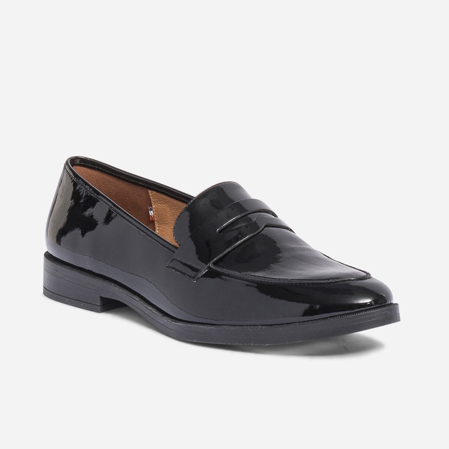 Mocassin ERAM FLEX noir verni