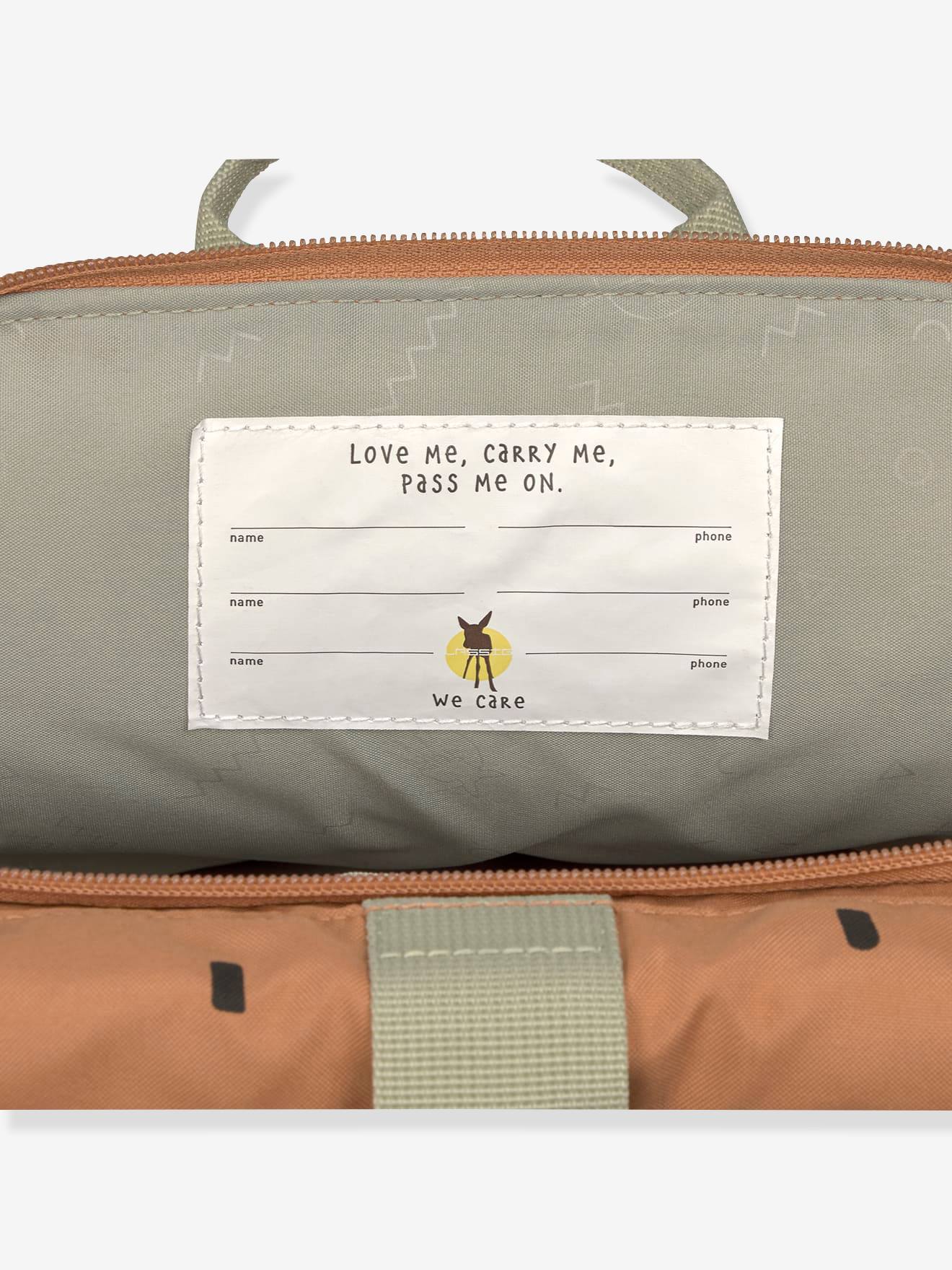 Mini sac à dos LÄSSIG Rolltop Happy Prints caramel