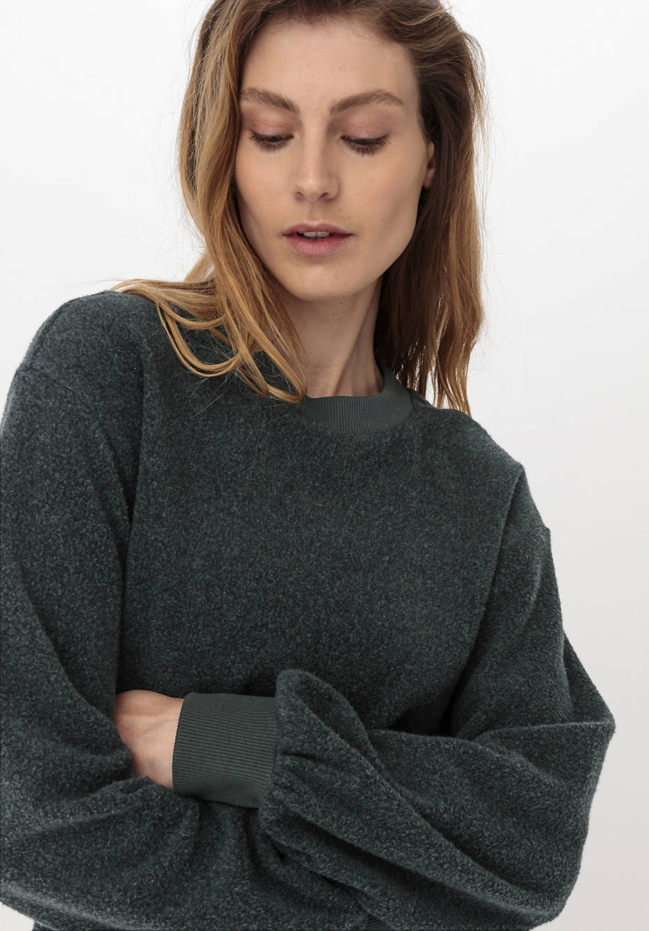 Fleece Sweatshirt ACTIVE LIGHT aus reiner Bio-Baumwolle