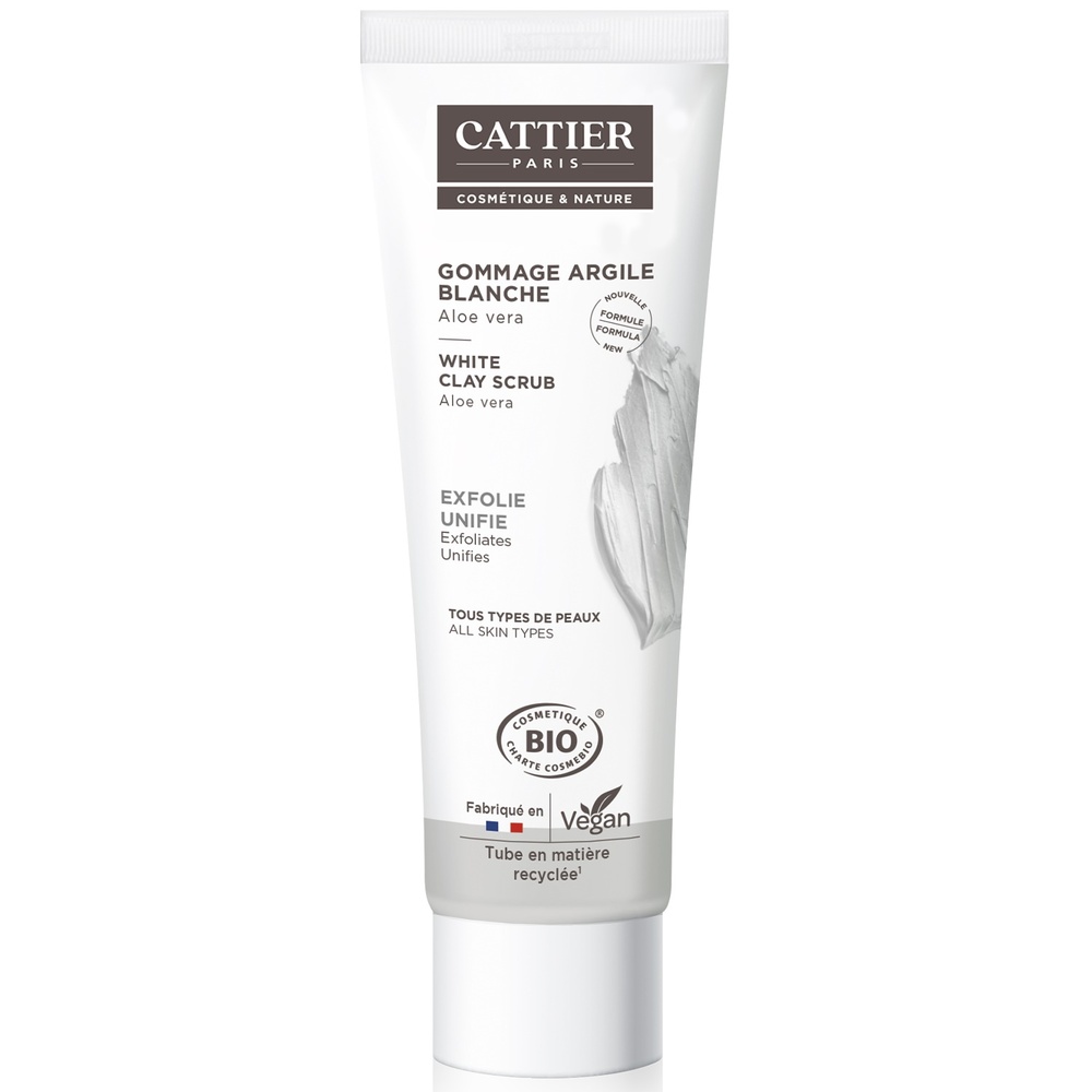 cattier Gommage argile blanche 100ml Soins Argile