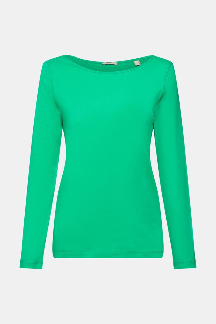 Longsleeve mit U-Boot-Ausschnitt