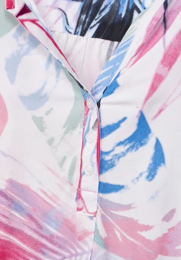 CECIL Bluse mit Blättermuster