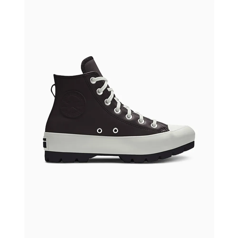 Converse Custom Chuck Taylor All Star Lugged Platform Leather By You A06687CSP24_BLACK_CO / schwarz