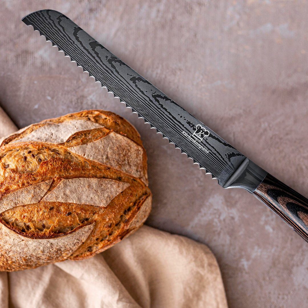 Küchenkompane Brotmesser Asiatisches Brotmesser - Messer aus gehärteter Edelstahl.