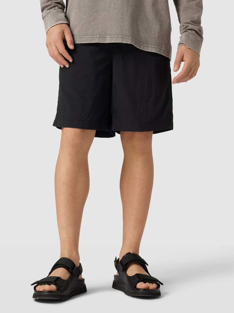 Shorts mit elastischem Bund Modell 'JACOB' in schwarz