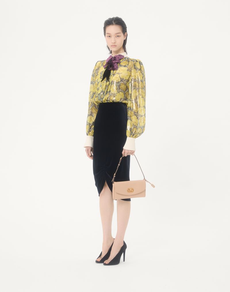 Fluwelen midi-rok