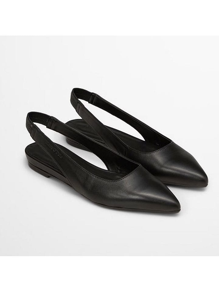Marc O´Polo Leder-Slingballerinas in Schwarz günstig kaufen