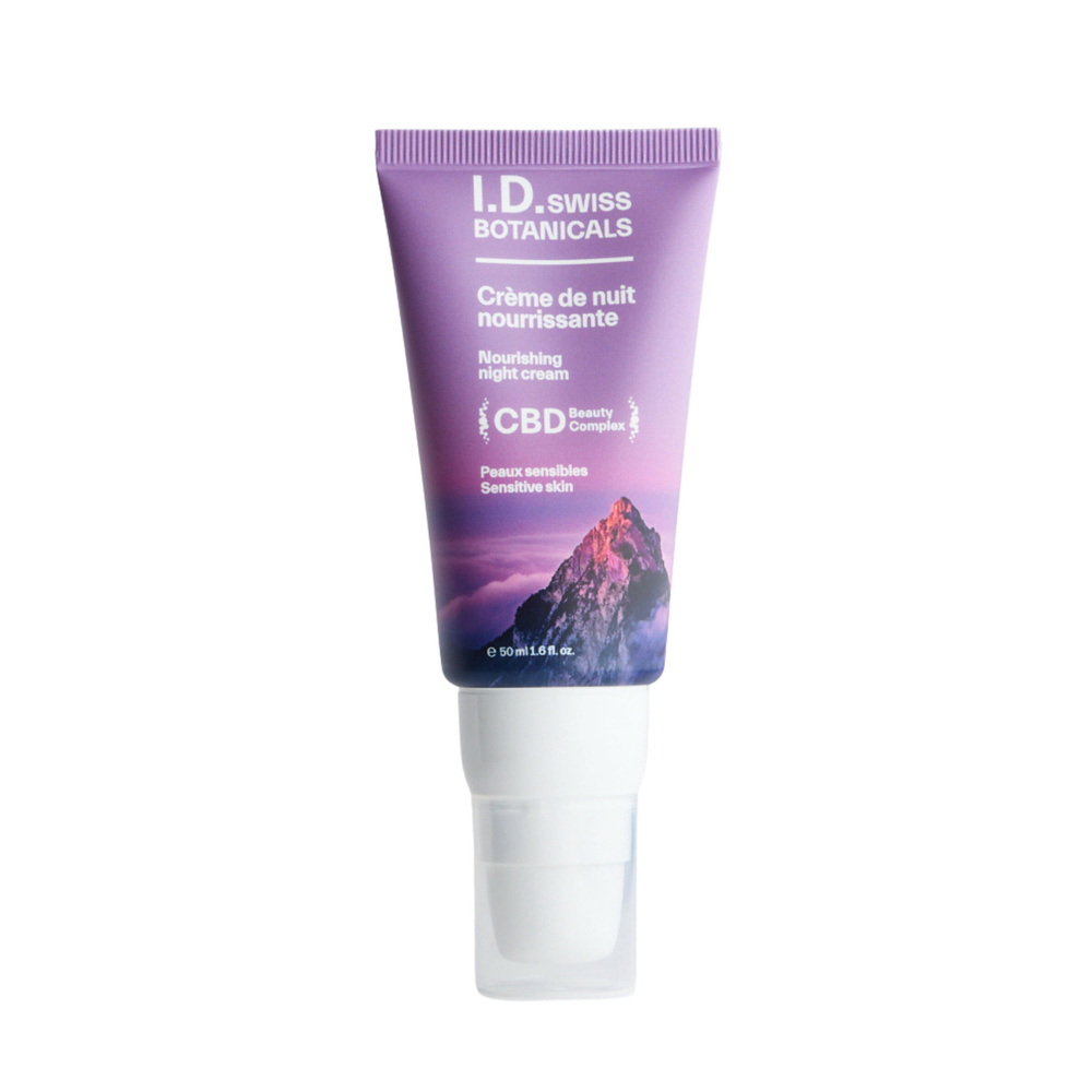 id swiss botanicals Crème de Nuit Nourissante Riche en Acide Hyaluronique & Beurre de Karité Crème de Nuit