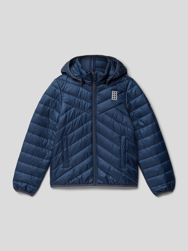 Steppjacke mit abnehmbarer Kapuze Modell 'JESSE' in marineblau
