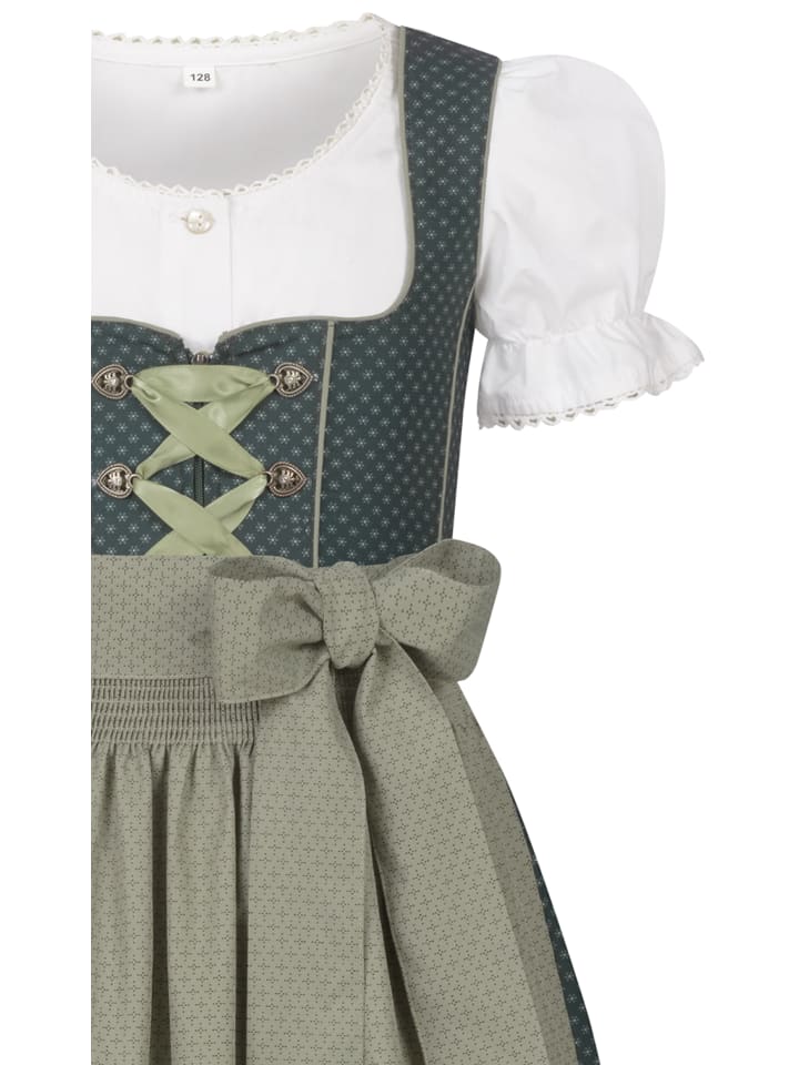 Nübler Kinderdirndl Petra in Grün günstig kaufen
