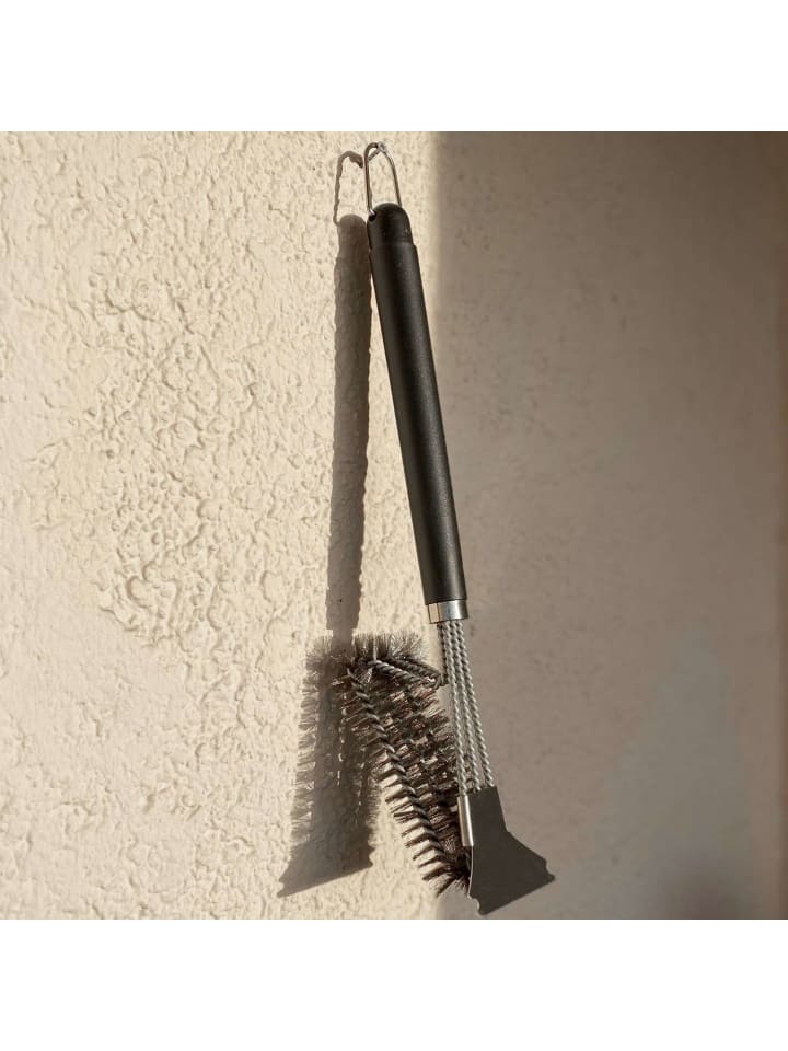 Intirilife Grillbürste aus Edelstahl in Schwarz - Silber günstig kaufen onesize