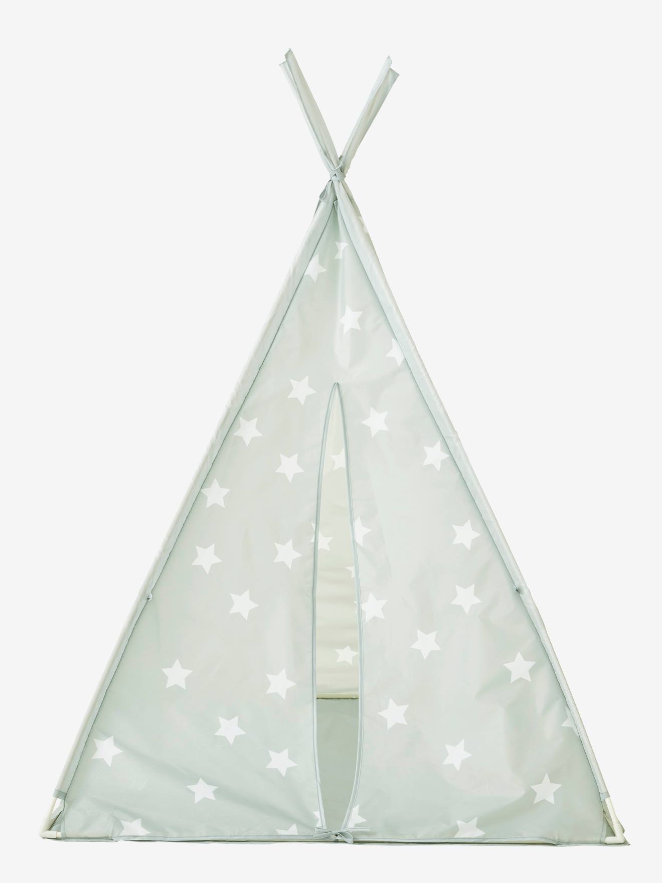 Vertbaudet Kinder Spielzelt, Tipi INKA - grau/sterne
