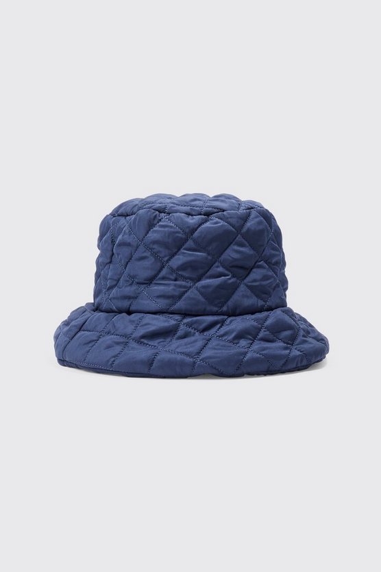 Gesteppter hochglänzender Nylon-Anglerhut