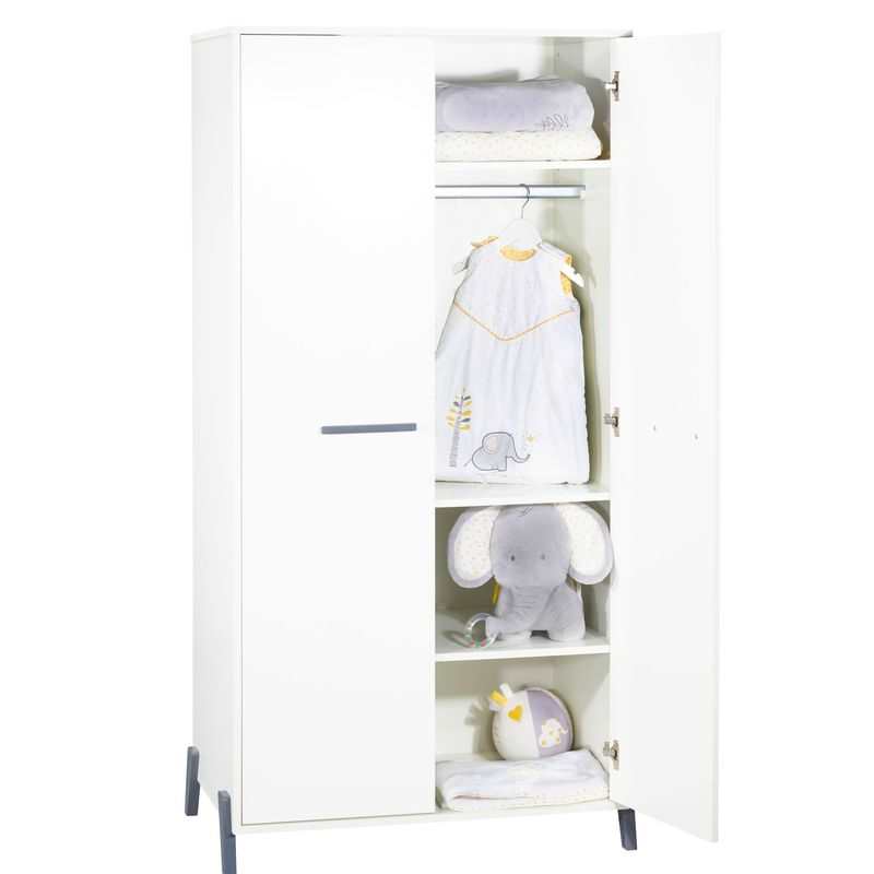 Armoire 2 portes Joy gris