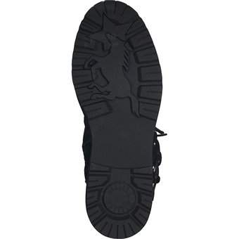 Mustang Schnür Boots in schwarz