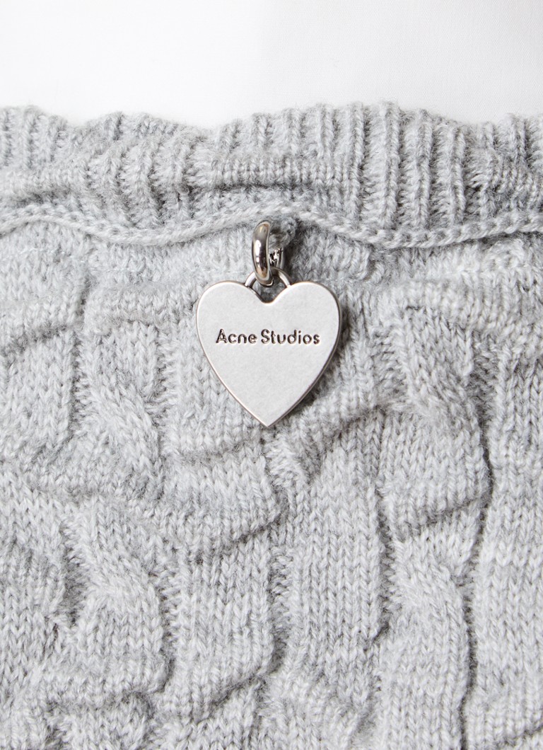 Acne Studios Chunky knit top with collar