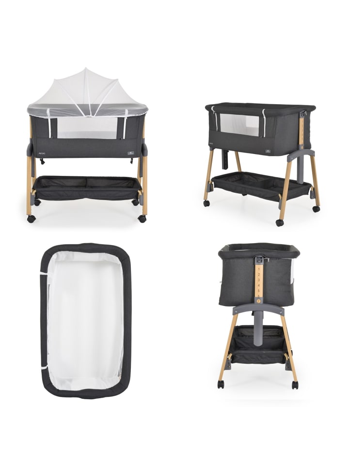 Cangaroo Babybett, Beistellbett Adoro in schwarz günstig kaufen onesize