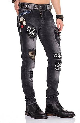 Cipo & Baxx Jeans mit Gürtel in tollem Design