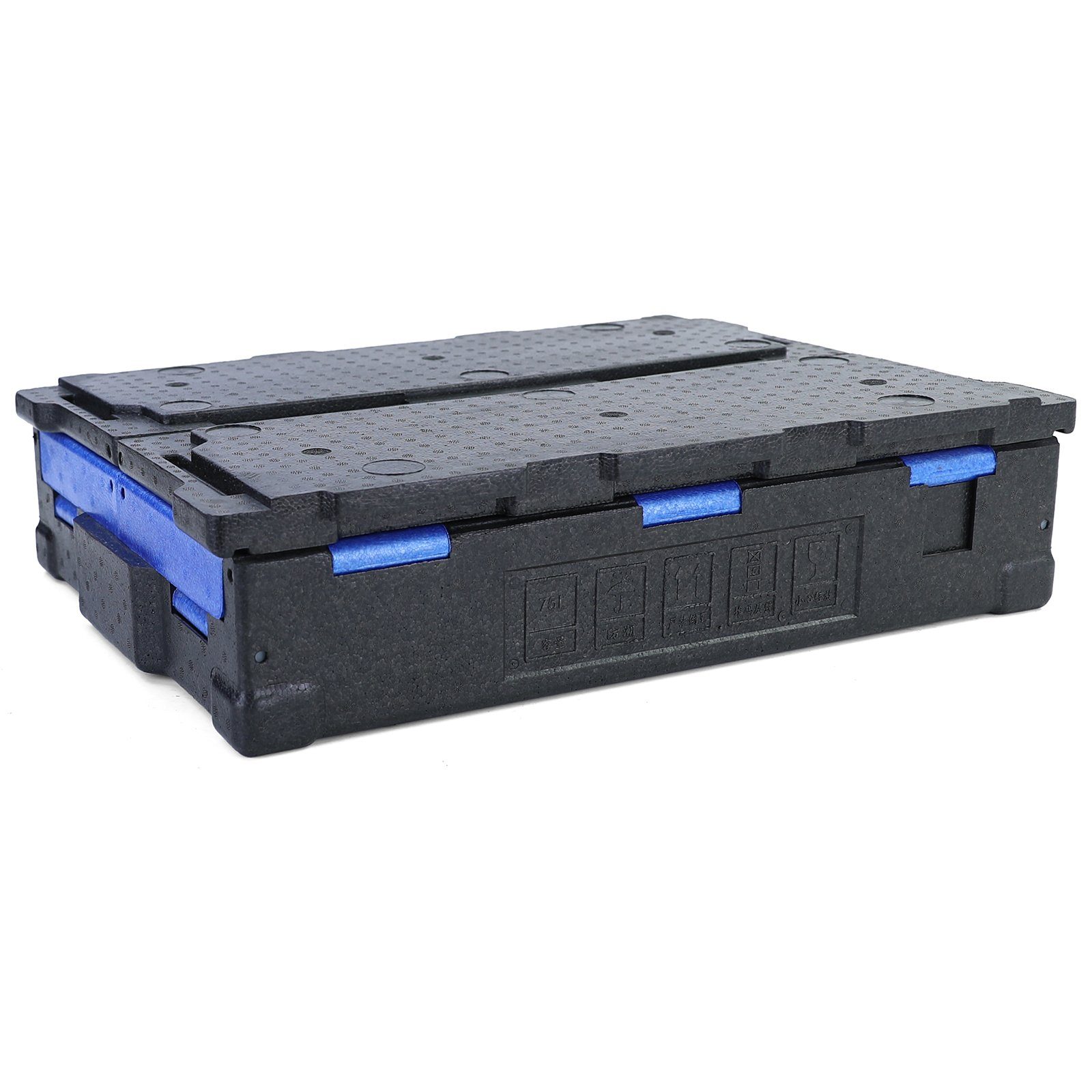 RAMROXX Kühlbox Warmhaltebox Kühl Thermo faltbar mit Griffen 75L 675x485x369mm