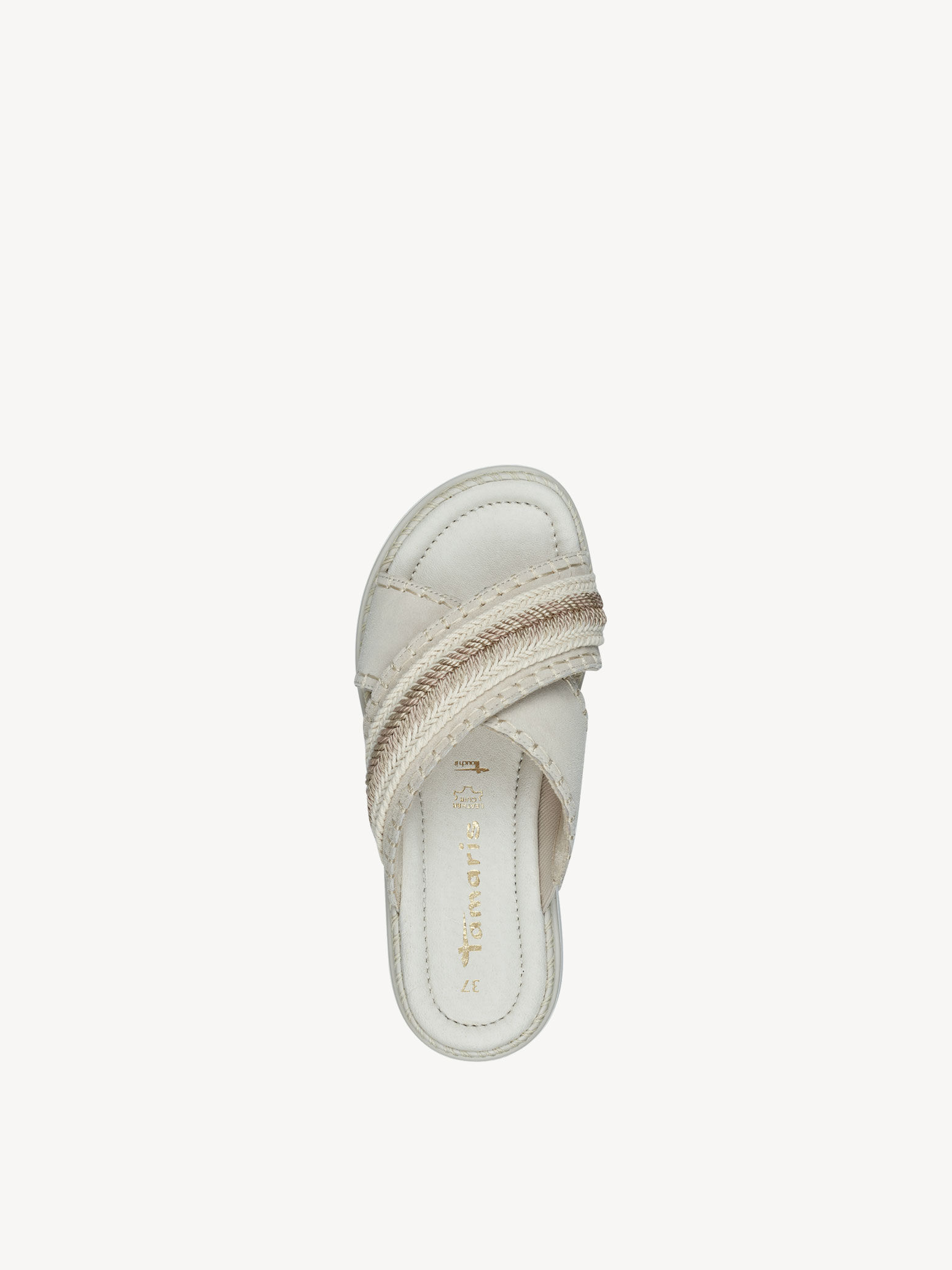 Mule en cuir - beige