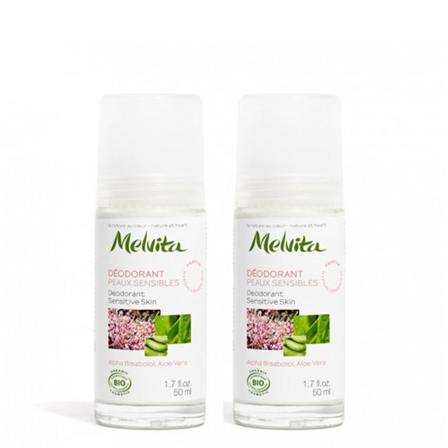 Melvita Déodorant Peaux Sensibles 2 x 50 ml