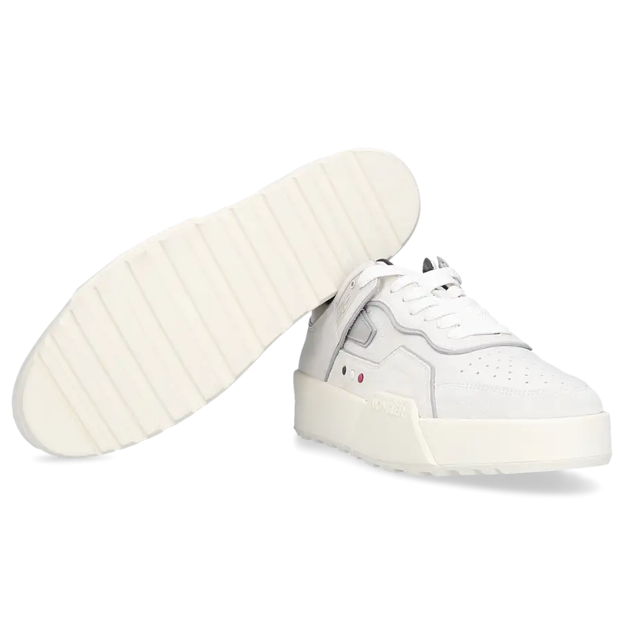 Moncler - Sneaker low PORMYX SPACE Kalbsleder - weiß